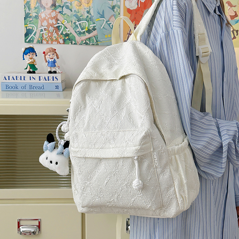 红鹮鸟2025书包高颜值日系风百搭旅游背包女大学生轻便休闲双肩包