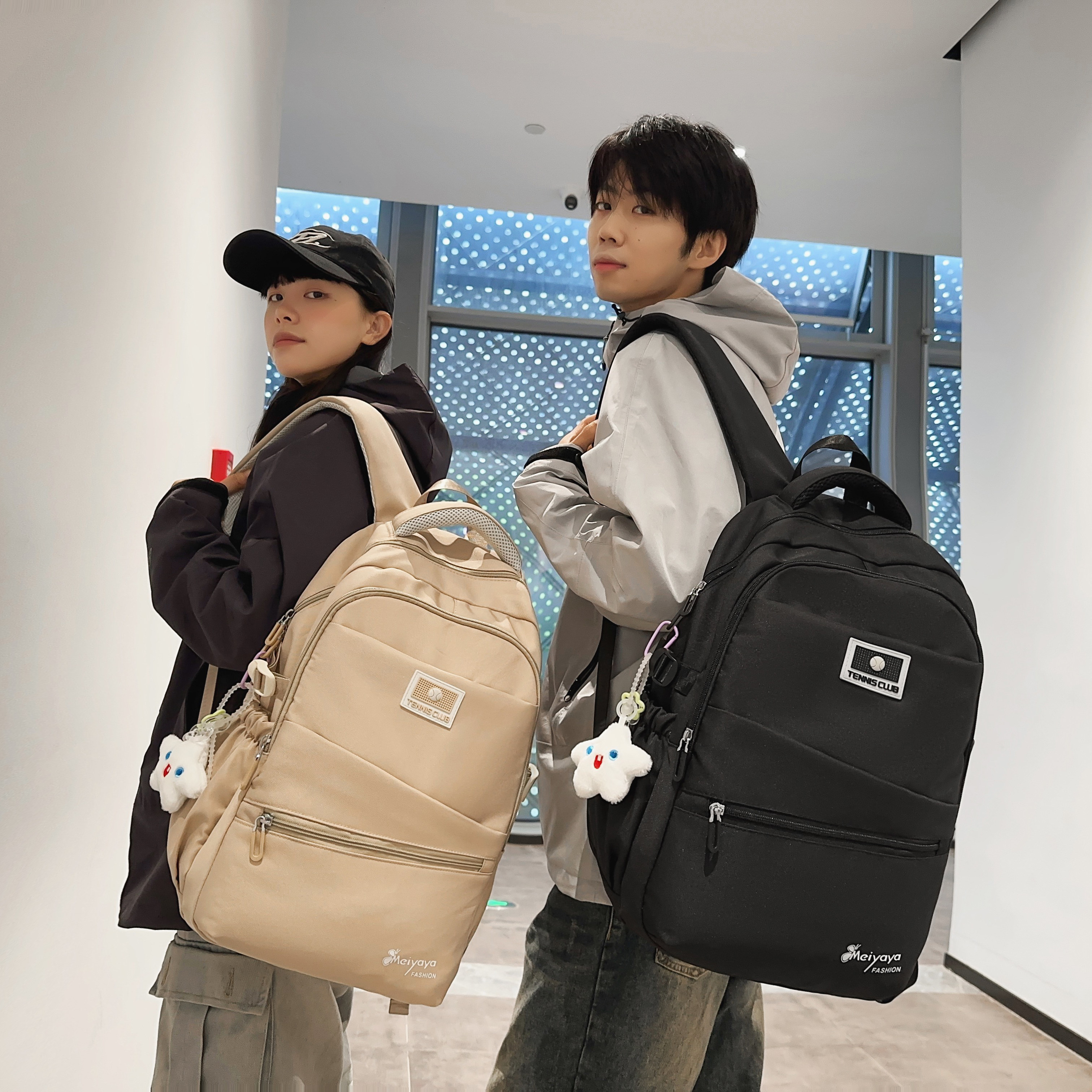 红鹮鸟中学生书包男款大容量初高中生减负大背包结实耐脏防水男生