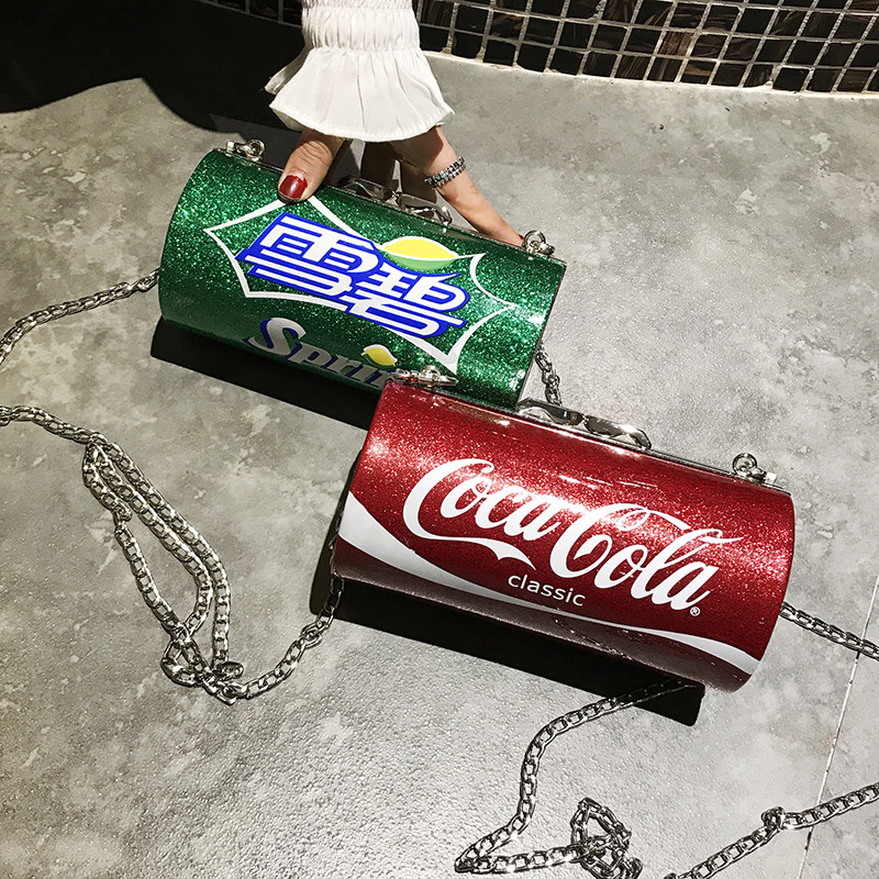 New Korea ulzzang girl Coke Sprite Diagonal The single shoulder bag ins Ultra-fire student Small bagin the Leather/Lady bags/Men's bag, Ms. bags  category - from Buy2taobao.com to provide professional Taobao agent buy service