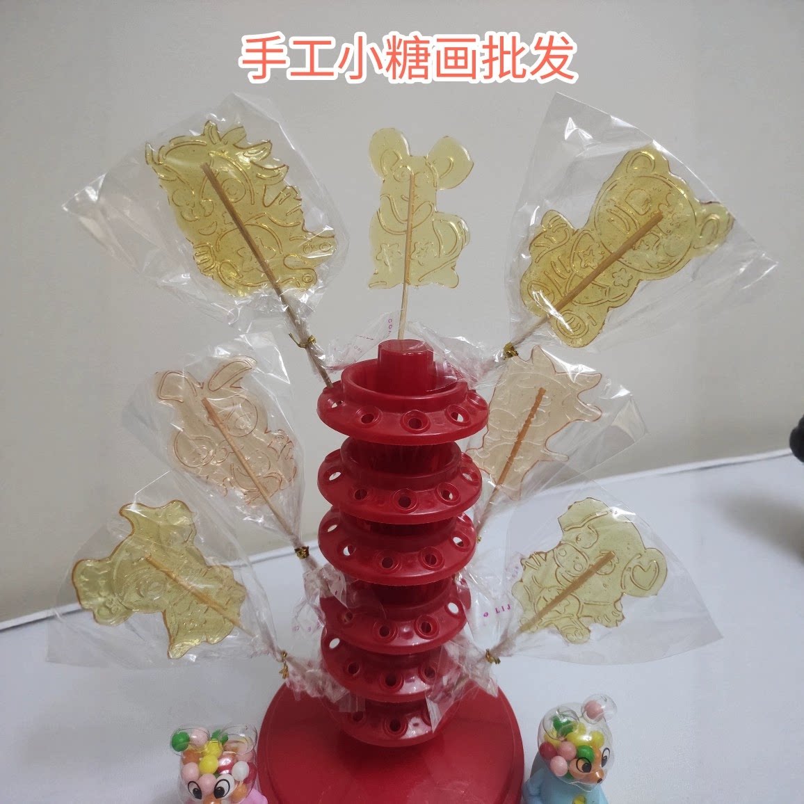 纯手工糖画麦芽糖传统糖人批发学校公园景区夜市热卖摆摊