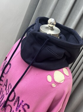 羽绒服大帽子单买假领