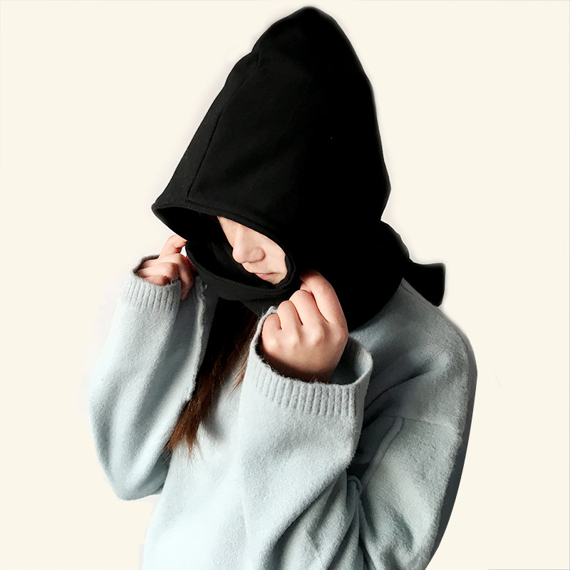 成人睡帽子围巾一体女冬男女假卫衣帽子领海军百搭防飞沫帽子,服饰配件/皮带/帽子/围巾,假领,淘宝优惠券,粉丝福利购,淘宝优惠卷