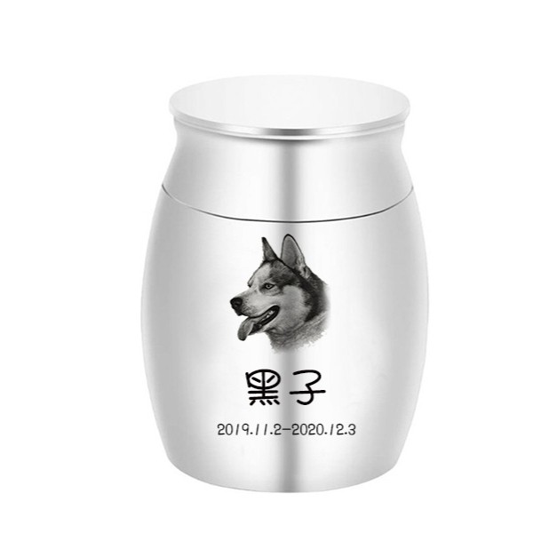 欧美火葬纪念亲人宠物猫狗遗骨毛发骨灰罐可打开火密封葬珠宝饰品