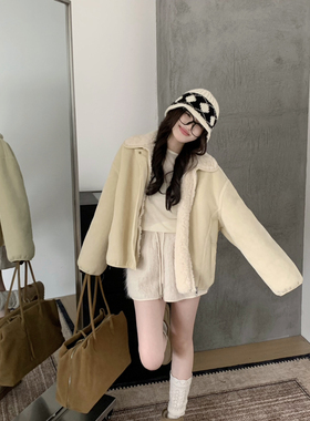 grapestone 葡萄籽-小红书热搜款长毛苏力休闲短裤休闲短裤G2703