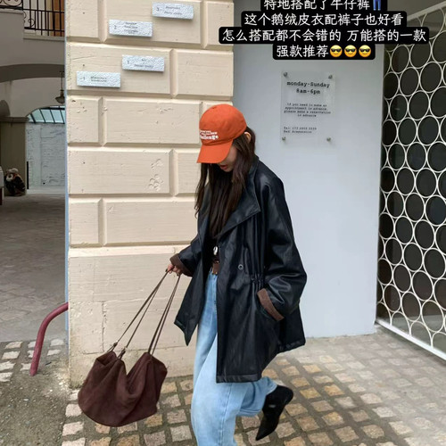 薇薇+-冬上新设计感气质百搭中长款保暖羽绒服外套8607