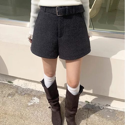 四季爆——环北精选-质感直筒百搭休闲短裤(配腰带)9611