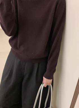 Houli·厚厘-设计款翻领休闲针织衫（含100绵羊毛）SJ838