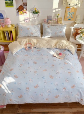 Wink薇可-年早春上新高克重双层纱糯糯绵印花四件套四件套NTY-226