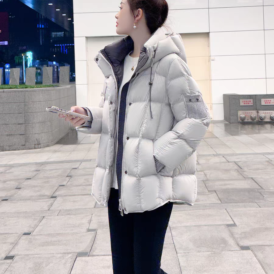 暖洋-源充绒215克蓬松饱满豆腐块泡芙中长款保暖羽绒服外套30785