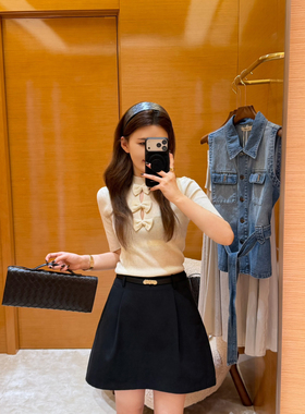 EASE-品质羊毛设计款蝴蝶结针织衫(谁穿谁好看补单神器)E26B6020