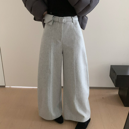 ENJOYABLE-型休闲裤(配腰包)（含25羊毛）(小个子闭眼冲)YSEN5312