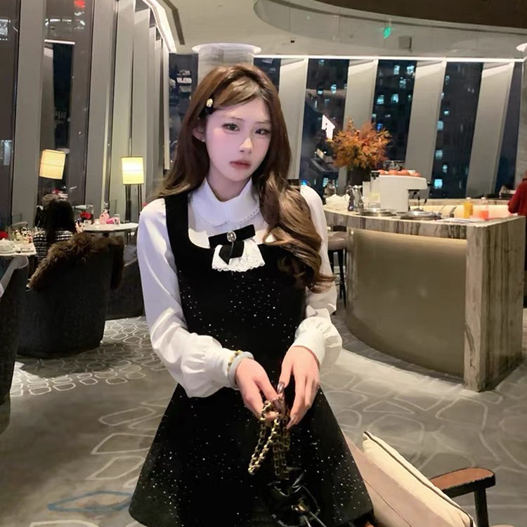 KIKI STUDIO-学院甜美娃娃领衬衫+连衣裙套装(配胸针)32043,孕妇装/孕产妇用品/营养,连衣裙,淘宝优惠券,粉丝福利购,淘宝优惠卷