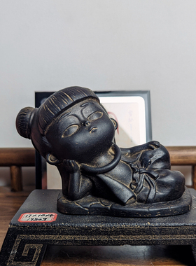中国风仿古禅意案头哪吒摆件