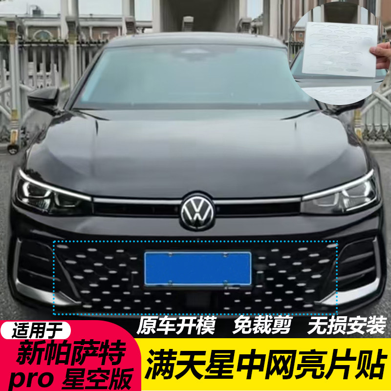 帕萨特Pro改装前脸满天星中网贴