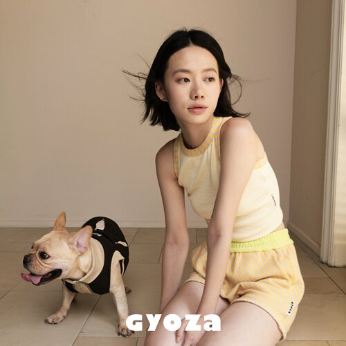 GYOZA多巴胺条纹背心＋短裤