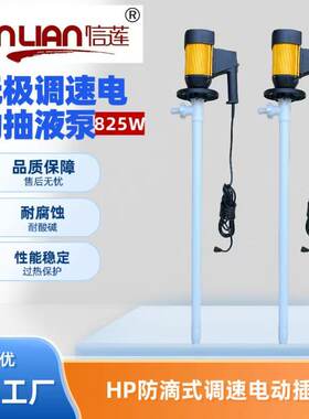 调速插桶泵信莲PP塑料抽液泵电动