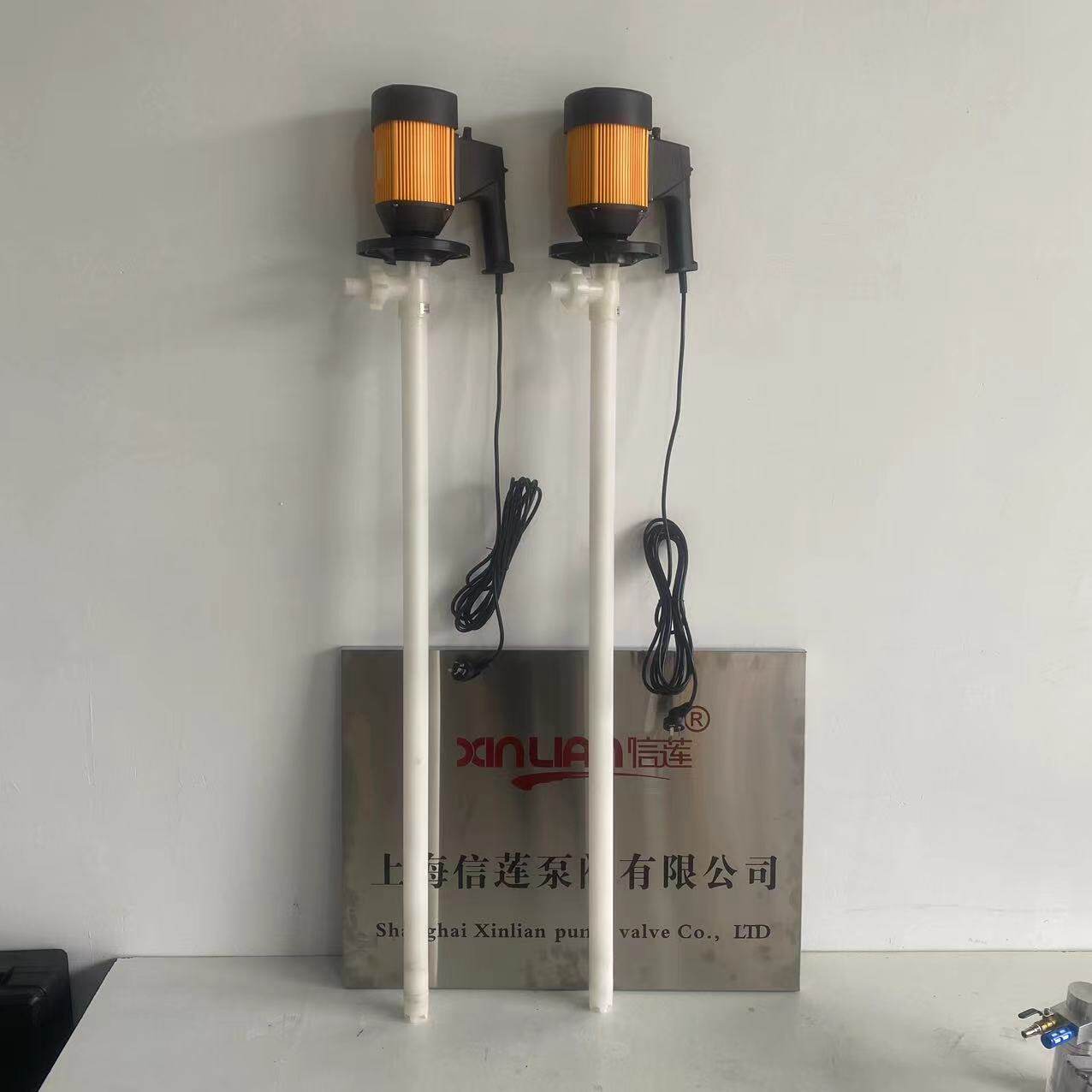 hd-e2-v pvdf-1200hp耐酸碱调速电动抽液泵 耐腐蚀手提电动插桶泵