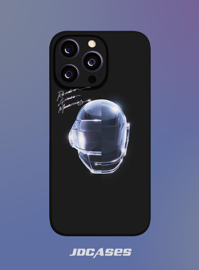 daft punk蠢朋克乐队 17promax手机壳小众菲林壳防摔苹果16全包软壳安卓