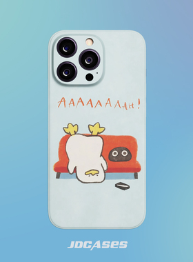 躺平鸭子 iphone16promax手机壳小众菲林壳防摔苹果17全包软壳安卓