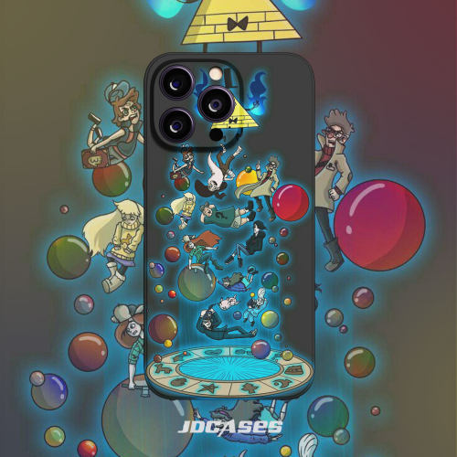 怪诞小镇动画iphone15promax手机壳小众菲林壳防摔全包软壳安卓