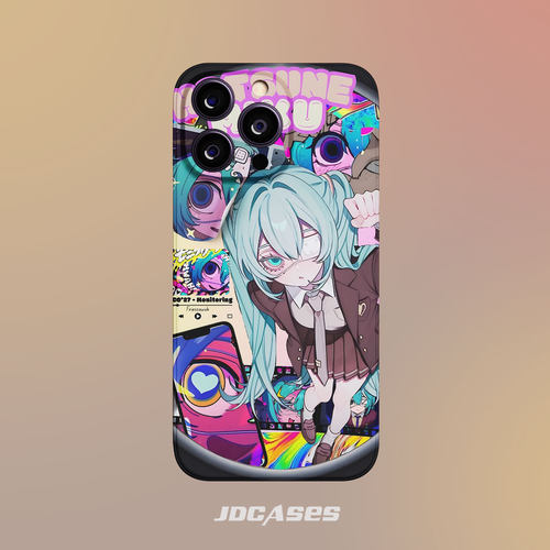初音未来 iphone17promax手机壳硬壳菲林壳防摔全包软壳安卓