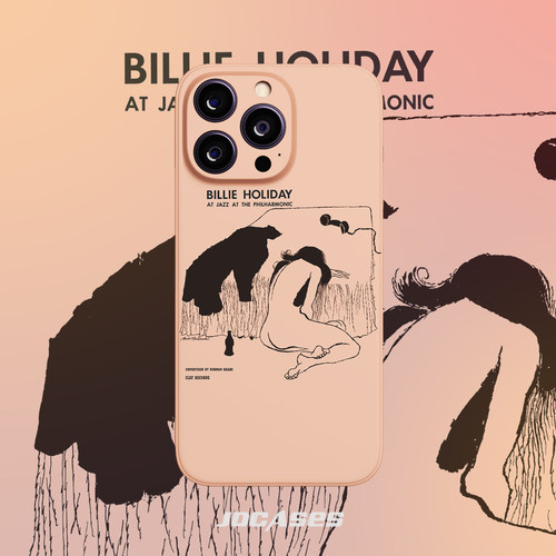 Billie Holiday爵士乐 17promax手机壳小众菲林壳防摔苹果16全包软壳安卓
