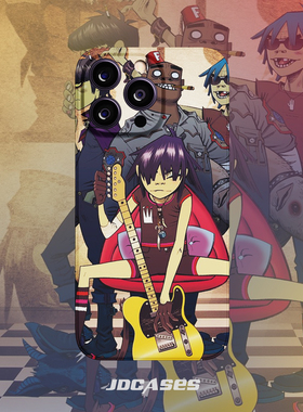 Gorillaz街头霸王blur苹果iphone15promax手机壳小众菲林壳防摔全包软壳安卓