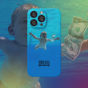NIRVANA 15promax手机壳原创小众菲林壳摇滚乐队全包15pm软壳