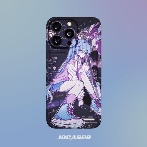 初音未来游戏界面 iphone17promax手机壳硬壳菲林壳防摔全包软壳安卓