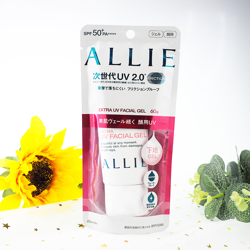 日本嘉娜宝ALLIE19年新款粉色面部专用防晒乳霜防水防汗 60g10-22新券