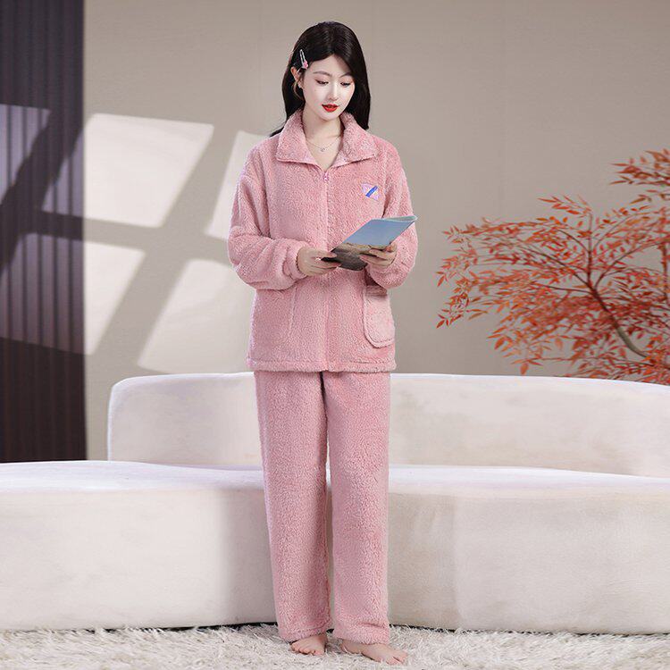 2025秋冬睡衣套装女珊瑚绒新睡衣/家居服套装
