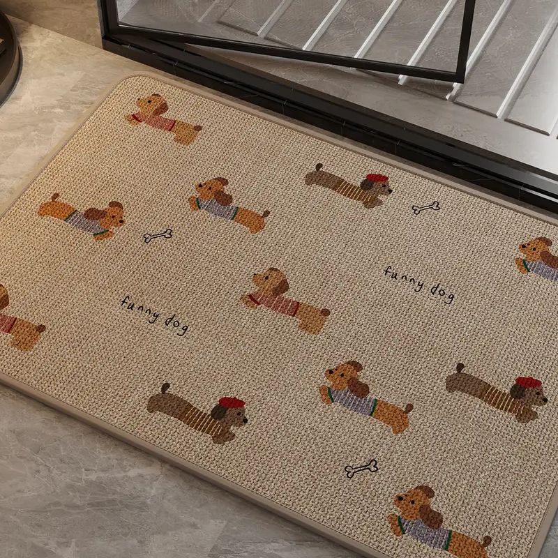 浴室地垫吸水防滑速干脚垫卫生间厕所门口仿亚麻L纹可定制地毯