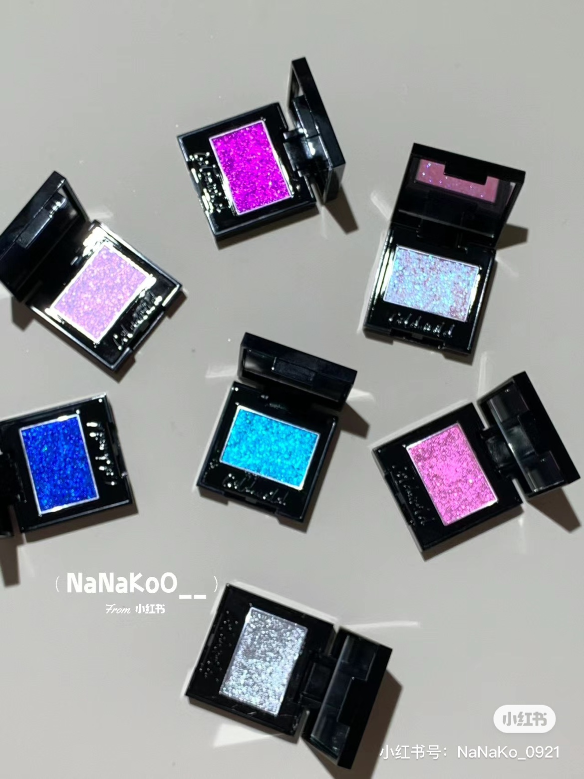 绝美!冷野coldnwild 变色龙眼影  月白桃夭眼影闪片爆闪高光