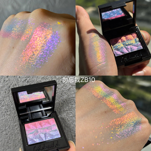 新色 冷野coldnwild 变色龙渐变色眼影  勿忘我 粉紫色系