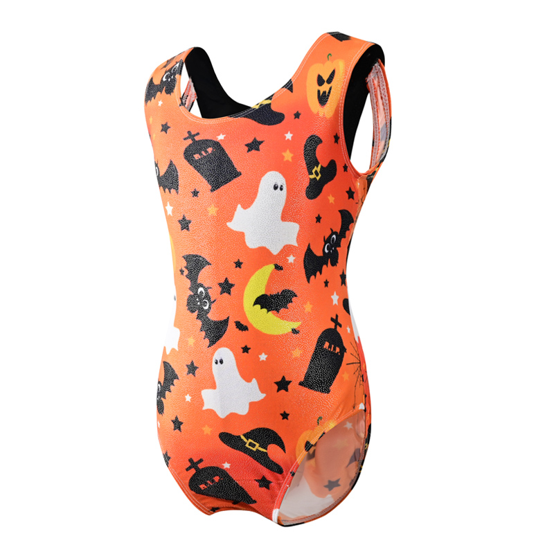 万圣节元素数码印花体操服