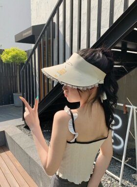 奈里nicein遮阳帽防晒可爱甜美