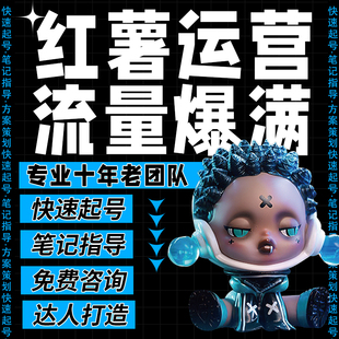 小红薯运营个人品牌策划账号合作xhs书推视频剪辑账号打造设计广