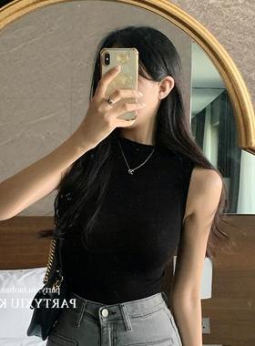 现货 MISS WU 韩国韩系时尚简约纯色修身百搭吊带背心20883