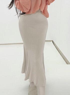 MISS WU YD253女人味~显瘦高腰包臀鱼尾半身裙se