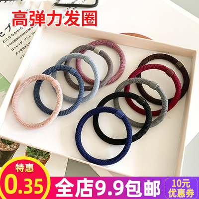 高弹力无接缝ins皮筋细款发圈
