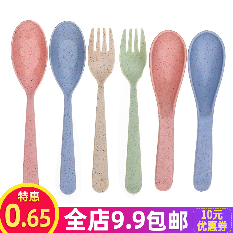 儿童宝宝饭勺子叉子套装学吃饭学生大号婴儿辅食训练餐具2岁3调羹,婴童用品,儿童餐具,淘宝优惠券,粉丝福利购,淘宝优惠卷