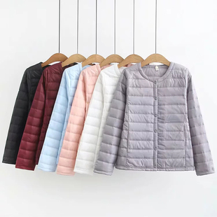 百搭内胆短款 羽绒棉衣女200斤韩版 轻薄小棉袄外套 大码 2019秋冬季