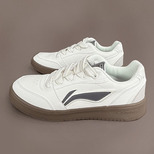 李宁板鞋元宝V3低帮休闲鞋透气轻便小白鞋耐磨增高运动鞋AGCV107