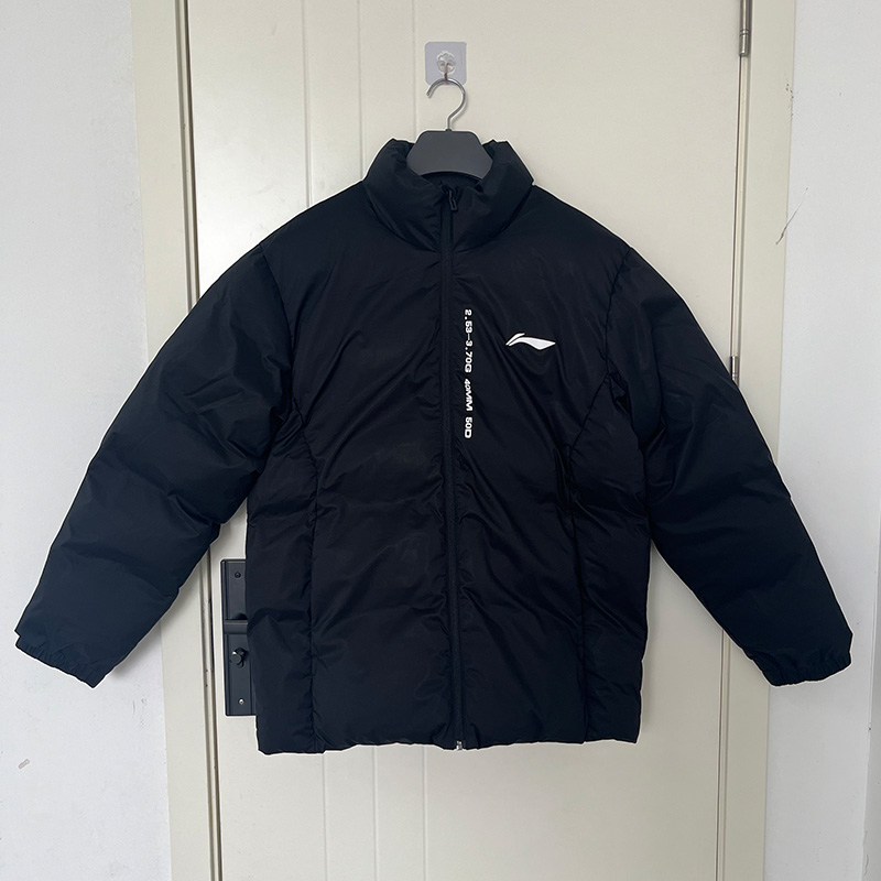 李宁短款棉服男冬季新款立领跑步运动棉衣加厚保暖防寒情侣外套服