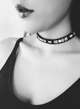 choker字母手工原创日韩风脖链