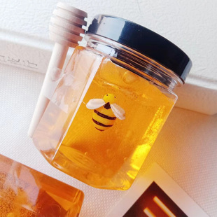 带搅拌棒蜂蜜史莱姆越玩越大起泡胶少女心水晶戳戳泥 起泡胶罐装