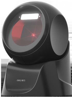 得力文具14963扫码器 激光扫描平台商城超市收银扫描枪条码识别扫