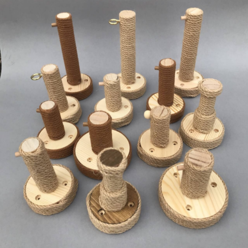 麻绳挂钩 服装店挂钩原木墙上挂衣钩加长单钩 童装店货架展示架