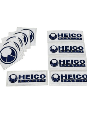 LOGO刺绣自粘热熔胶布贴 HEICO SPORTIV沃尔沃改装