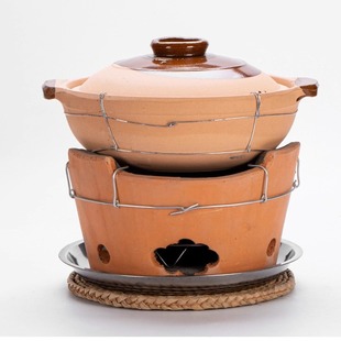 红泥炉子羊肉汤火砂锅煲炭炉打边炉锅老式港式木炭炉商用火锅碳炉